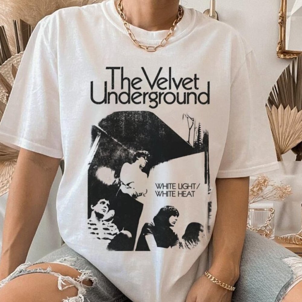 Velvet Underground White Light White Heat T Shirt Rock N Roll  Shirt